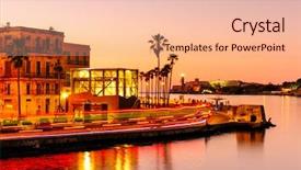  Presentation with colonial - Colorful theme enhanced with old city and the colonial backdrop and a lemonade colored foreground