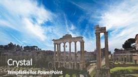  Presentation with rome italy - Cool new theme with old city of rome backdrop and a dark gray colored foreground