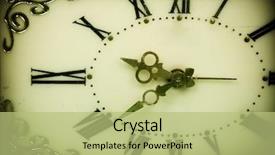  Presentation with vintage clock - Amazing presentation having time piece - old clock face vintage image backdrop and a mint green colored foreground