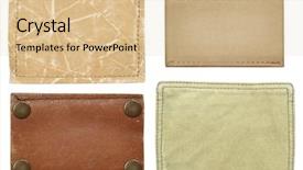  Presentation with labels - Slides having old clothes - blank jeans labels isolated background and a lemonade colored foreground