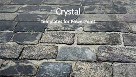  Presentation with old metal sheet roof texture - Slide set having old cobblestone road for background background and a  colored foreground