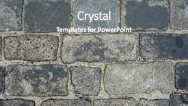  Presentation with texture - Slides enhanced with old cobblestone road for background background and a gray colored foreground