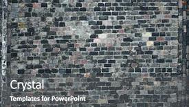  Presentation with texture - PPT layouts consisting of old cobblestone road for background background and a dark gray colored foreground