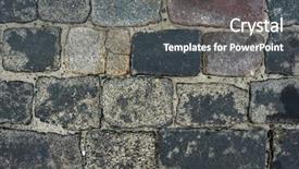  Presentation with old metal sheet roof texture - PPT layouts consisting of old cobblestone road for background background and a dark gray colored foreground