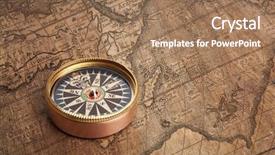  Presentation with old map - Slide set with mental difficulty - teenage depression woman sitting background and a coral colored foreground