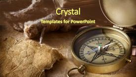  Presentation with compass - Slides having old compass background and a tawny brown colored foreground