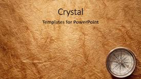  Presentation with compass - Theme featuring old compass background and a yellow colored foreground