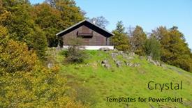  Presentation with geography old nautical treasure vintage - PPT theme enhanced with old-cottage-in-pierre-saint background and a gold colored foreground