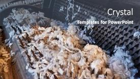  Presentation with processing - Beautiful slide deck featuring old-cotton-processing-machine backdrop and a dark gray colored foreground