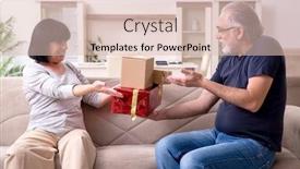  Presentation with old couple - Presentation theme with old-couple-doing-the-online background and a lemonade colored foreground