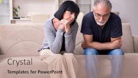  Presentation with old couple walking - Amazing slide set having old-couple-having-argument backdrop and a coral colored foreground