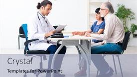  Presentation with old couple - PPT layouts enhanced with old-couple-visiting-young-male background and a light blue colored foreground