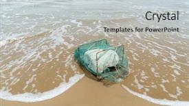  Presentation with foam - Colorful presentation enhanced with old crab cage with foam backdrop and a lemonade colored foreground