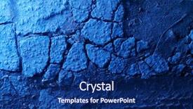  Presentation with cracked - Slide deck with old cracked asphalt blue texture background and a navy blue colored foreground