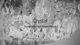  Presentation with material concrete - Beautiful slide set featuring cracks building - old cracked paint backdrop and a light gray colored foreground