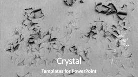  Presentation with material concrete - Audience pleasing presentation design consisting of cracks building - old cracked paint backdrop and a light gray colored foreground