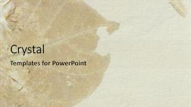  Presentation with old paper design - Theme with old cream colored hand made background and a soft green colored foreground