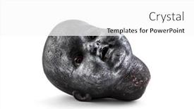  Presentation with creepy doll - Slide deck with old-creepy-doll-head background and a white colored foreground