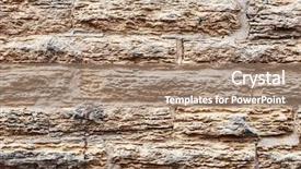  Presentation with torn paper collection of old - Amazing PPT layouts having old crumbling limestone slab wall backdrop and a coral colored foreground