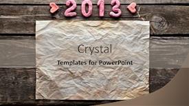  Presentation with old crumpled paper - Colorful PPT theme enhanced with old-crumpled-paper-and-numbers backdrop and a light gray colored foreground