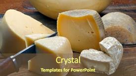  Presentation with types of soil - PPT theme consisting of swiss blue cheese - various types of delicious background and a tawny brown colored foreground