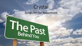  Presentation with old days - Audience pleasing PPT layouts consisting of old days - past behind you green road backdrop and a light blue colored foreground