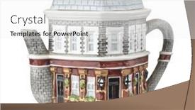  Presentation with ceramic - PPT layouts enhanced with old-decorative-ceramic-english-cottage background and a white colored foreground