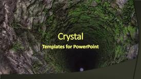  Presentation with water well - Slide set consisting of old deep well with moss background and a wine colored foreground