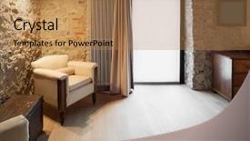  Presentation with lounge - Theme consisting of old design - architecture comfortable loft furnished lounge background and a coral colored foreground