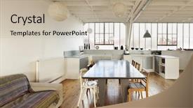  Presentation with wide - Slide deck consisting of old design - wide open space beams background and a mint green colored foreground