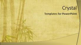  Presentation with bamboo paper - Theme with old diary - grunge stained bamboo paper background background and a yellow colored foreground