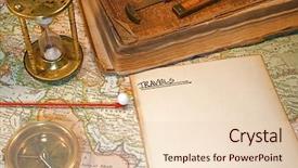  Presentation with vintage diary - PPT theme with old diary - vintage 1907 copyright - expired background and a lemonade colored foreground