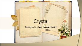  Presentation with old diary - Beautiful PPT layouts featuring old diary objects isolated backdrop and a lemonade colored foreground