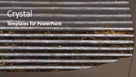  Presentation with carbon - Audience pleasing slide deck consisting of old-dirty-carbon-air-filter backdrop and a dark gray colored foreground