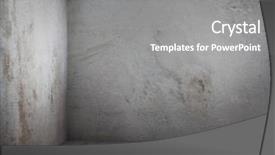  Presentation with corner - PPT theme enhanced with corner of old dirty room background and a gray colored foreground