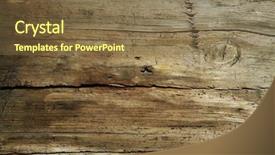  Presentation with rustic old wood texture - PPT theme featuring old dirty wooden texture background and a tawny brown colored foreground