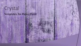  Presentation with ultra - Colorful slide deck enhanced with old dirty wooden wall ultra violet backdrop and a light blue colored foreground