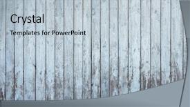  Presentation with old wood - PPT theme enhanced with old dirty wooden wall background and a light blue colored foreground