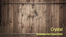  Presentation with old wood - Audience pleasing slides consisting of old dirty wooden wall backdrop and a tawny brown colored foreground