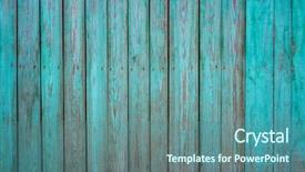  Presentation with old wood - Colorful theme enhanced with old dirty wooden wall backdrop and a seafoam green colored foreground