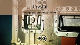  Presentation with case - Cool new slides with old dj case backdrop and a coral colored foreground