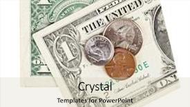  Presentation with old photo - Slides enhanced with old dollar and some coins background and a soft green colored foreground