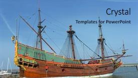  Presentation with dutch - Presentation theme enhanced with colorful gems and crystal background and a sky blue colored foreground