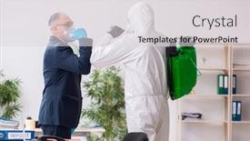  Presentation with contractor - Theme with old-employee-and-young-contractor background and a light gray colored foreground