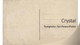  Presentation with postcard - Colorful PPT theme enhanced with old empty postcard isolated backdrop and a lemonade colored foreground