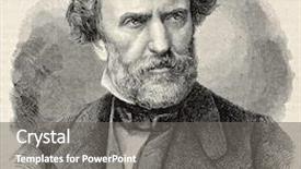  Presentation with painting old - Cool new slides with old engraved portrait of ambroise backdrop and a gray colored foreground