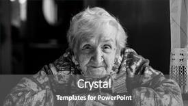  Presentation with black woman - PPT layouts having old faces - black and white portrait background and a gray colored foreground