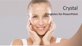  Presentation with 15 years - Theme enhanced with old faces - forty five years woman background and a  colored foreground