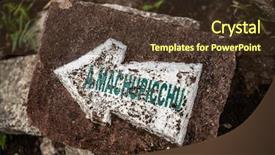  Presentation with faded - Presentation theme consisting of old faded sign background and a tawny brown colored foreground