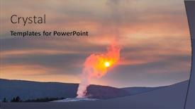  Presentation with faithful - PPT layouts having old-faithful-geyser-eruption background and a  colored foreground